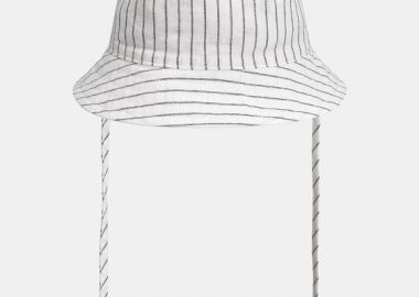 Βρεφικό Καπέλο για Αγόρια Cute Stripes -2 σε 1 ΛΕΥΚΟ - DPAM - 