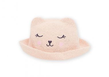 Βρεφικό Καπέλο για Κορίτσια Pink Bear ΡΟΖ - DPAM - 