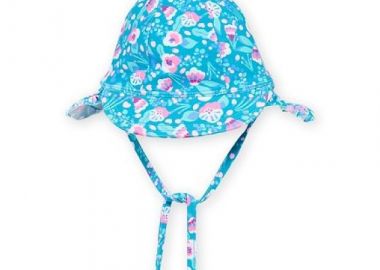 Βρεφικό Καπέλο για Κορίτσια Turquoise Floral ΤΥΡΚΟΥΑΖ - DPAM - 