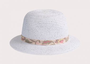 Βρεφικό Καπέλο για Κορίτσια White Straw ΛΕΥΚΟ - DPAM - 