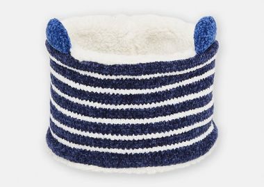 Βρεφικό Κασκόλ για Αγόρια Blue Stripes ΜΠΛΕ - DPAM - 