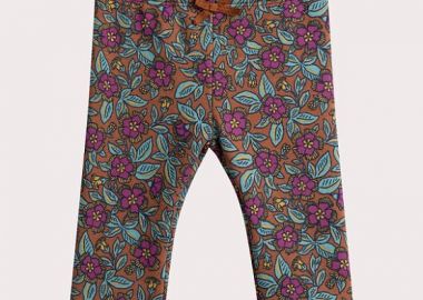 Βρεφικό Κολάν για Κορίτσια Brown Floral ΚΑΦΕ - DPAM - 