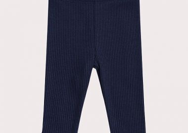 Βρεφικό Κολάν για Κορίτσια Navy Ribbed ΜΠΛΕ - DPAM - 
