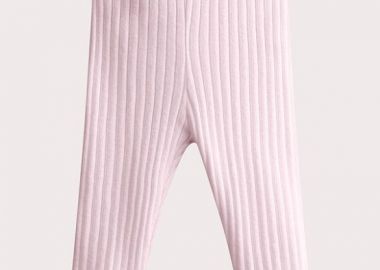 Βρεφικό Κολάν για Κορίτσια Ribbed Soft Pink ΡΟΖ - DPAM - 