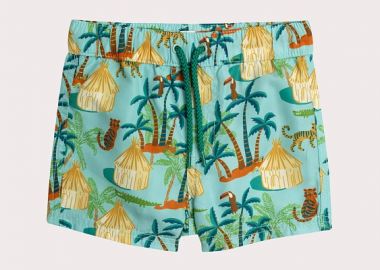 Βρεφικό Μαγιό για Αγόρια Tropical Turquoise ΜΠΛΕ - DPAM - 