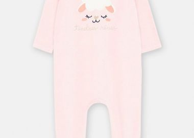 Βρεφικό Μακρυμάνικο Φορμάκι για Κορίτσια Pink Sheep ΚΟΚΚΙΝΟ - DPAM - 