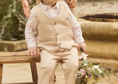 Βρεφικό Παντελόνι για Αγόρια Beige Elegance ΜΠΕΖ - SERGENT MAJOR - 