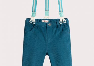Βρεφικό Παντελόνι για Αγόρια Dark Turquoise ΜΠΛΕ - DPAM - 