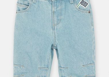 Βρεφικό Παντελόνι για Αγόρια Denim Light Blue ΜΠΛΕ - DPAM - 