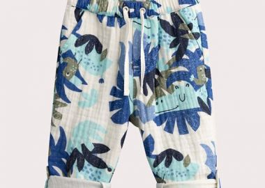 Βρεφικό Παντελόνι για Αγόρια Lightweight Jungle ΛΕΥΚΟ - DPAM - 
