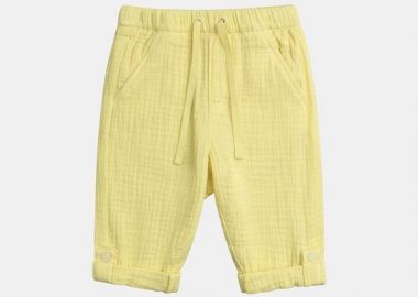 Βρεφικό Παντελόνι για Αγόρια Yellow Cotton ΚΙΤΡΙΝΟ - DPAM - 
