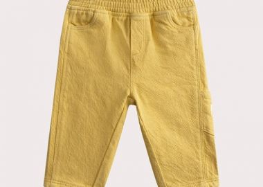 Βρεφικό Παντελόνι για Αγόρια Yellow Twill ΠΟΡΤΟΚΑΛΙ - DPAM - 