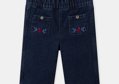 Βρεφικό Παντελόνι για Κορίτσια Denim Apples ΜΠΛΕ - SERGENT MAJOR - 