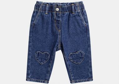 Βρεφικό Παντελόνι για Κορίτσια Denim Heart ΜΠΛΕ - DPAM - 