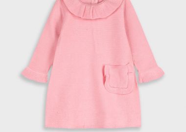 Βρεφικό πλεκτό φόρεμα - ΤΡΙΑΝΤΑΦΥΛΛΙ 14-125411-7 - energiers - 