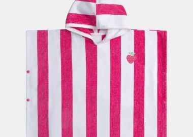 Βρεφικό Πόντσο για Κορίτσια Stripped Strawberry ΡΟΖ - DPAM - 