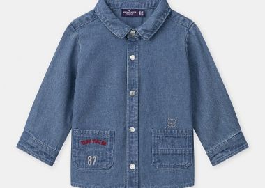 Βρεφικό Πουκάμισο για Αγόρια Denim 87 ΜΠΛΕ - SERGENT MAJOR - 