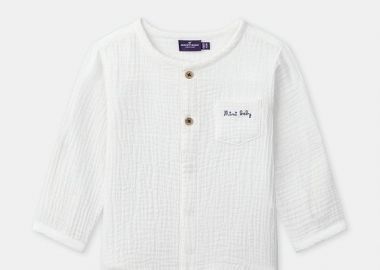 Βρεφικό Πουκάμισο για Αγόρια Mini Baby ΛΕΥΚΟ - SERGENT MAJOR - 