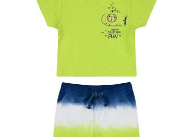 Βρεφικό σετ 2 τεμάχια με τύπωμα για αγόρι (3-18 μηνών) - ΝΤΕΓΚΡΑΝΤΕ 11-224488-0 - energiers - 