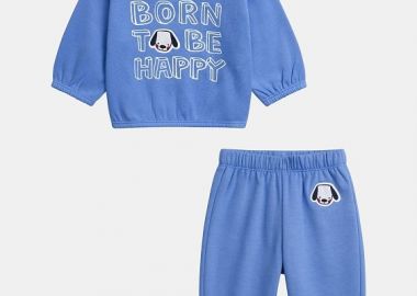 Βρεφικό Σετ για Αγόρια Born to be Happy ΜΠΛΕ - DPAM - 
