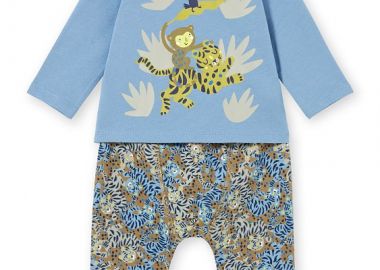 Βρεφικό Σετ για Αγόρια Sky Blue Jungle ΣΙΕΛ - DPAM - 
