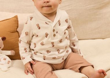Βρεφικό Σετ για Αγόρια Squirrel Outfit ΛΕΥΚΟ - SERGENT MAJOR - 