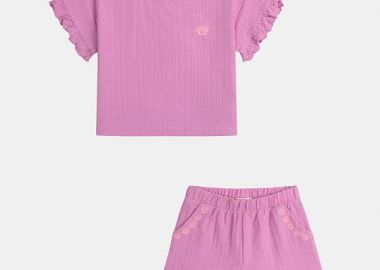 Βρεφικό Σετ για Κορίτσια Mauve Shell ΡΟΖ - DPAM - 