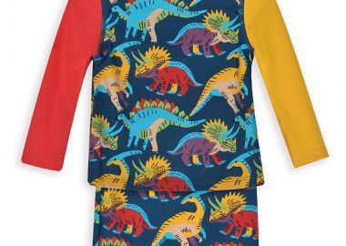 Βρεφικό Σετ Μαγιό για Αγόρια Navy Dinos ΜΠΛΕ - DPAM - 