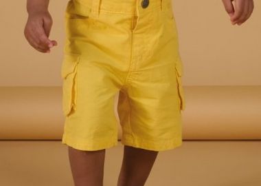 Βρεφικό Σορτς για Αγόρια Classic Yellow ΠΟΡΤΟΚΑΛΙ - DPAM - 