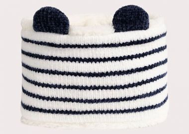 Βρεφικός Λαιμός Navy Stripped ΛΕΥΚΟ - DPAM - 