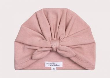 Βρεφικός Σκούφος για Κορίτσια Pink Bow ΡΟΖ - DPAM - 
