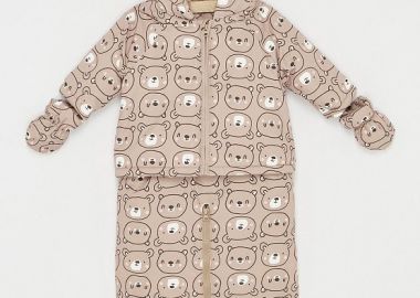 Βρεφικός Υπνόσακος Unisex Καφέ Teddy Bear ΚΑΦΕ - DPAM - 