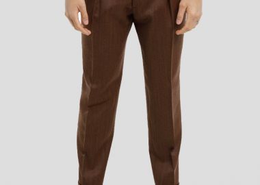 BRIGLIA Ανδρικό Καφέ Biscuit Chelsea Trousers - BRIGLIA - 