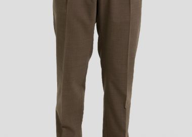 BRIGLIA Ανδρικό Καφέ Brown Earth Fitted Trousers - BRIGLIA - 