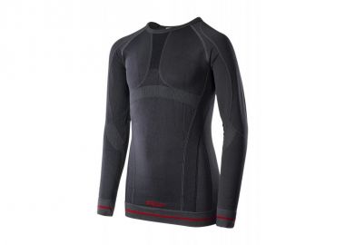 Brugi 92800141253 Ανδρική Ισοθερμική Κοντομάνικη Μπλούζα Μαύρη - BRUGI - 