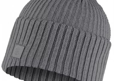 Buff Rutger Beanie Unisex Σκούφος με Rib Πλέξη σε Γκρι χρώμα 129694.938 - Buff - 