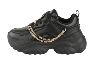 BUFFALO Bliss Chain Γυναικεία Sneakers - Μαύρα-1636591-BLACK - BUFFALO - 