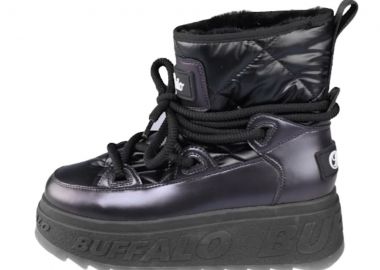 BUFFALO Γυναικεία Μποτάκια Χιονιού ELIZA SNOW BOOT - ΜΑΥΡΟ-1270143-BLACK - BUFFALO - 