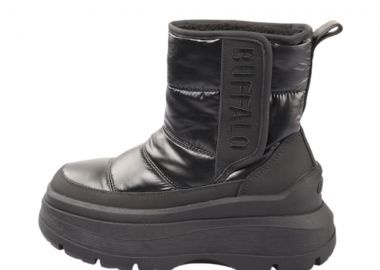 BUFFALO Γυναικεία Μποτάκια OLYMPIA VELBOOT QUILT - ΜΑΥΡΟ-1270151-BLACK - BUFFALO - 