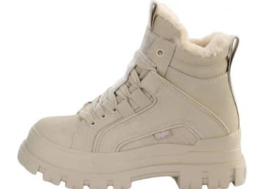 BUFFALO μποτάκια με γούνα ASPHA NC MID WARM - Μπεζ-1622185-CHECKERBOARD - BUFFALO - 