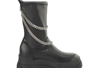 BUFFALO Μπότες- Μποτάκια ASPHA SOCK CHAIN - ΜΑΥΡΟ-1622313 - BUFFALO - 