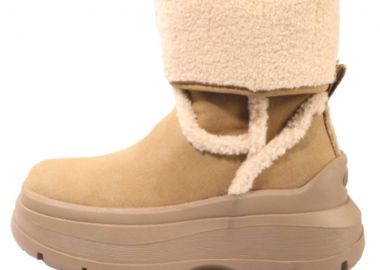 BUFFALO Μπότες Γυναικείες OLYMPIA FOLD BOOT WARM - Μπεζ-1270148-UNKNOWN - BUFFALO - 