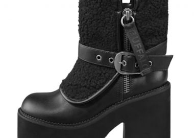 BUFFALO Μπότες-Μποτάκια KILLAH FOLD BOOT WARM - ΜΑΥΡΟ-1220081-BLACK - BUFFALO - 