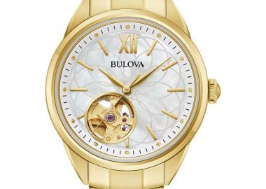 BULOVA Sutton Open Heart Automatic - 97L172, Gold case with Stainless Steel Bracelet - Bulova - 