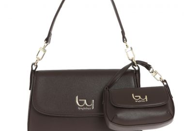 BYBYBLOS καφέ τσάντα ώμου SASHA 46B01 - Byblos - 