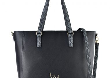 BYBYBLOS μαύρη τσάντα ώμου CHANGE 91B01 - Byblos - 