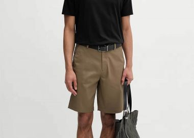 Calvin Klein ανδρική βερμούδα chinos - LV04LB600G Μπεζ - CALVIN KLEIN - 