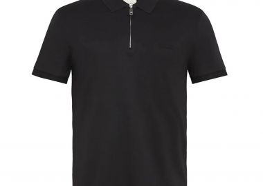 Calvin Klein ανδρική μπλούζα πόλο με κεντημένο λογότυπο Regular Fit - LV04LE255G Μαύρο - CALVIN KLEIN - 