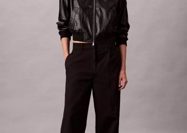 Calvin Klein γυναικείο chino παντελόνι Relaxed Fit - LV044D664G Μαύρο - CALVIN KLEIN - 