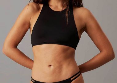 Calvin Klein γυναικείο μαγιό μπικίνι σλιπ brazilian με διπλά κορδόνια - KW0KW02828 Μαύρο - CALVIN KLEIN - 